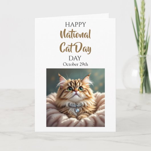 Happy National Cat Day | October 29th カード (正面)