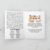 Happy National Cat Day | October 29th カード (内部)