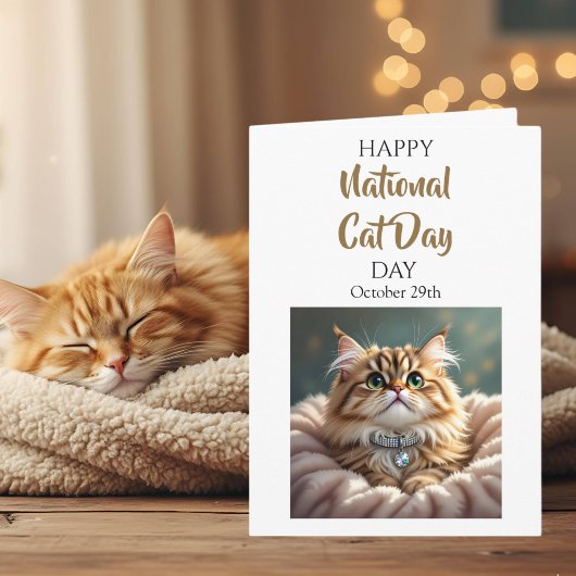 Happy National Cat Day | October 29th カード