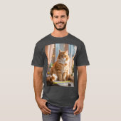 Happy National Cat Day T-Shirt Tシャツ (正面フル)