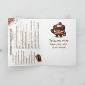 Happy National Chocolate Cake Day | 1月27日 カード (内部)