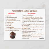Happy National Chocolate Cupcake Day Card ポストカード (裏面)