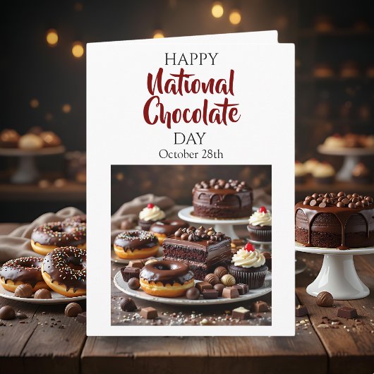 Happy National Chocolate Day | October 28th カード