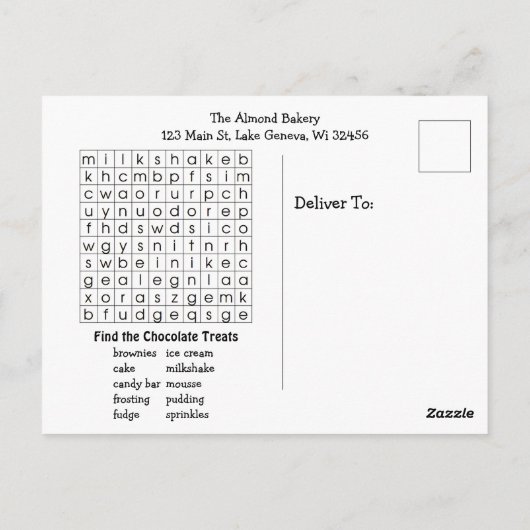 Happy National Chocolate Day | October 28th ポストカード (裏面)