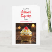 Happy National Cupcake Day | December 15th カード (正面)