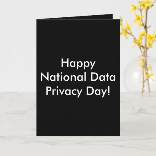 Happy National Data Privacy Day! カード (黄色い花)