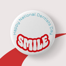 Happy National Dentists Day Badge/ボタン 缶バッジ