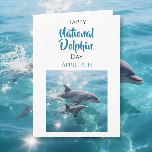 Happy National Dolphin Day | April 14th カード