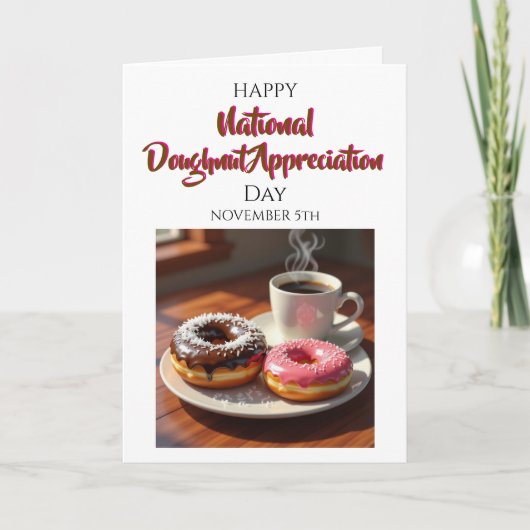 Happy National Doughnut Day | November 5th カード (正面)