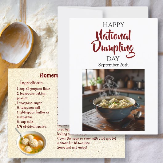 Happy National Dumpling Day! September 26th ポストカード