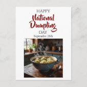 Happy National Dumpling Day! September 26th ポストカード (正面)