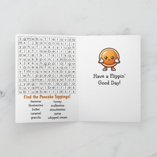 Happy National Flapjack Day | March 7th カード (内部)