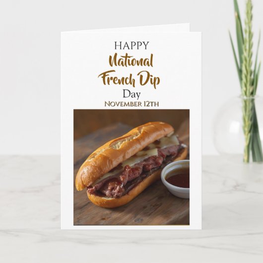 Happy National French Dip Day | Nov 12th カード (正面)
