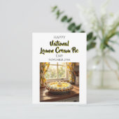 Happy National Lemon Cream Pie | Nov 29th ポストカード (スタンド正面)
