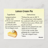Happy National Lemon Cream Pie | Nov 29th ポストカード (裏面)