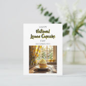 Happy National Lemon Cupcake Day | December 15th ポストカード (スタンド正面)
