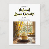 Happy National Lemon Cupcake Day | December 15th ポストカード (正面)