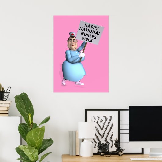 Happy National Nurses Week! ポスター (ホームオフィス)