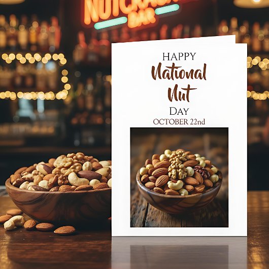 Happy National Nut Day | October 22nd  カード
