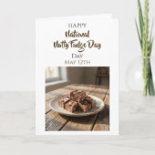 Happy National Nutty Fudge Day | May 12th カード (正面)