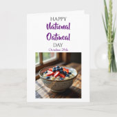 Happy National Oatmeal Day | October 29th カード (正面)