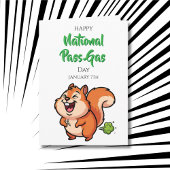 Happy National Pass Gas Day | January 7th カード