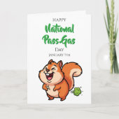 Happy National Pass Gas Day | January 7th カード (正面)