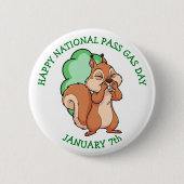 Happy National Pass Gas Day | January 7th 缶バッジ (正面)