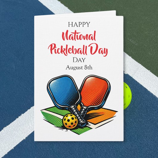 Happy National Pickleball Day | August 8th カード