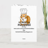 Happy National Pizza Month is October カード (裏面)