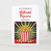 Happy National Popcorn Month! October カード (正面)