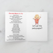 Happy National Popcorn Month! October カード (内部)