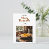Happy National Pumpkin Pie Day Recipe  ポストカード (スタンド正面)