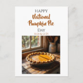 Happy National Pumpkin Pie Day Recipe  ポストカード (正面)