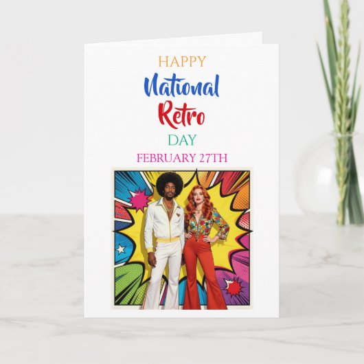 Happy National Retro Day | February 27th カード (正面)