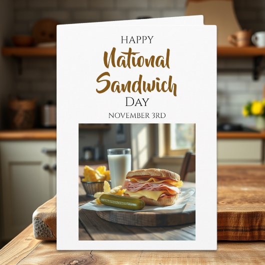 Happy National Sandwich Day | 11月3日 カード