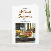 Happy National Sandwich Day | 11月3日 カード (正面)