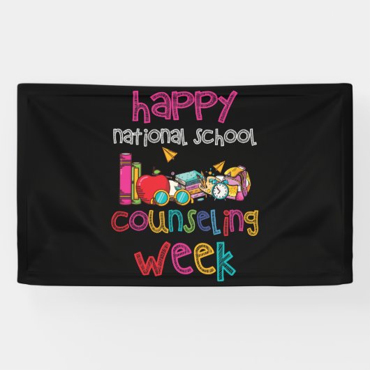 Happy National School Counseling Week School 横断幕 (横)