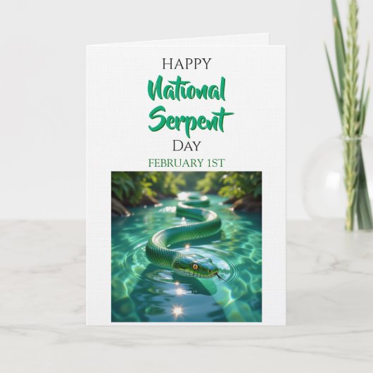 Happy National Serpent Day | February 1st カード (正面)