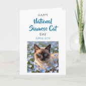 Happy National Siamese Cat Day | April 6th カード (正面)