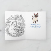 Happy National Siamese Cat Day | April 6th カード (内部)