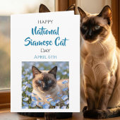 Happy National Siamese Cat Day | April 6th カード
