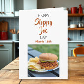 Happy National Sloppy Joe Day - March 18th カード
