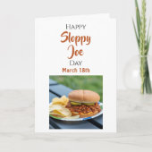 Happy National Sloppy Joe Day - March 18th カード (正面)