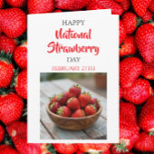 Happy National Strawberry Day | February 27th カード