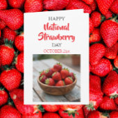 Happy National Strawberry Day | February 27th カード