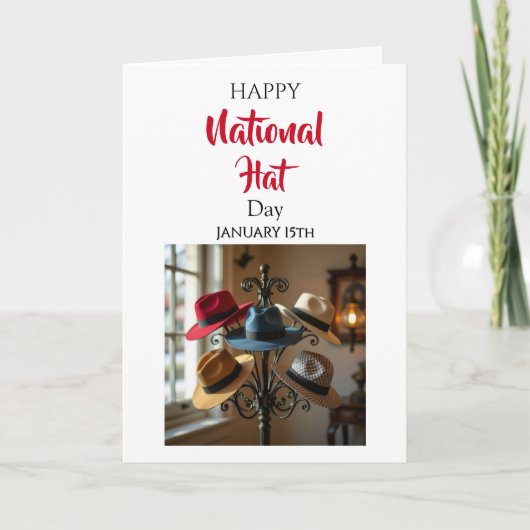 Happy Natoinal Hat Day | January 15th カード (正面)