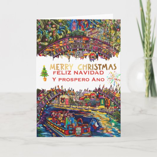 Happy Navidad San Antonio Christmas Greeting Card シーズンカード (正面)