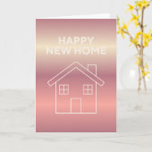 Happy New Home Card - Pink Gradient  カード (黄色い花)