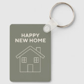 Happy New Home Key Ring - Warm eucalyptus キーホルダー (裏面)